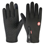 Ski gloves with touchscreen functionality