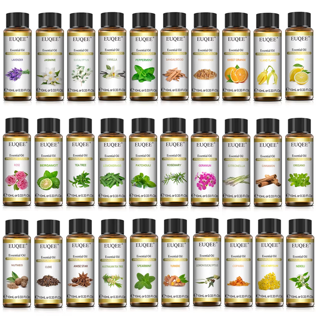 10Ml Pure Natural Essential Oil Lavender Jasmine Eucalyptus Vanilla Sandalwood Sweet Orange Lemon Oregano Neroli Fragrance