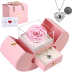 Eternal Rose Apple Jewelry Gift Box Necklace – The Perfect Gift