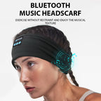 Wireless Bluetooth Headband Sleeping Headphones Sports Earphone/Headscar Music Hat with HD Stereo Speakers Eye Mask for Side Sl