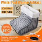 Electric Heated Foot US/EU Warmers Soft Feet Heating Pad 9-Gear Adjustable Temperature Electric Shoe Heating Pad 40*40CM/40*76CM