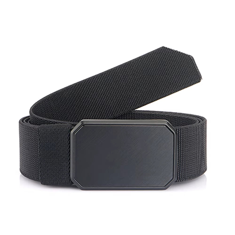 New Magnetism Alloy Quick Release Pluggable Buckle Elastic Belts for Men Durable Tactical Belt Cowboy Outdoor Belt Hunting