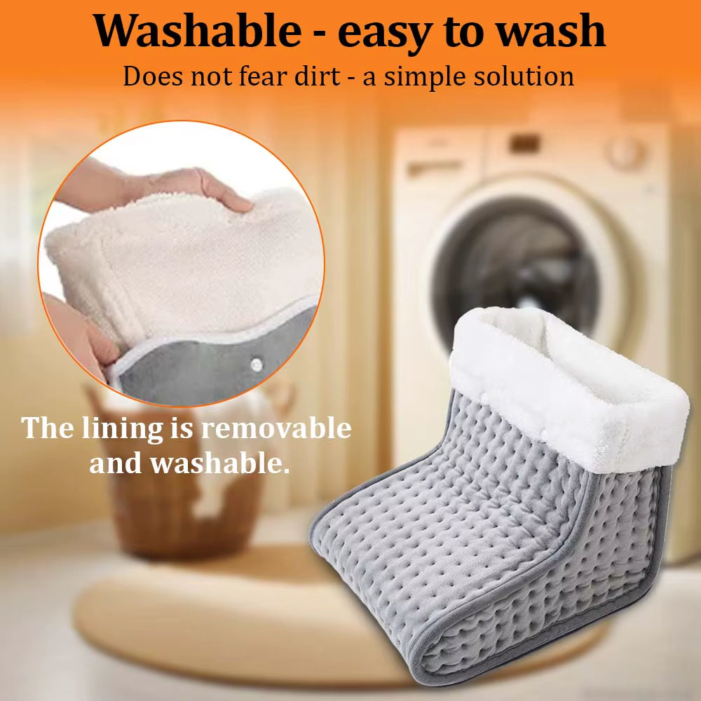 Electric Heated Foot US/EU Warmers Soft Feet Heating Pad 9-Gear Adjustable Temperature Electric Shoe Heating Pad 40*40CM/40*76CM