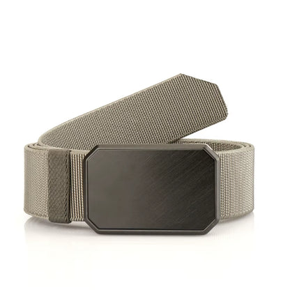 New Magnetism Alloy Quick Release Pluggable Buckle Elastic Belts for Men Durable Tactical Belt Cowboy Outdoor Belt Hunting