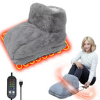 Electric Foot Warmer USB Charging Foot Heating Pad Comfort Fleece Suede Cushion Foot Heater Couple Slippers for Bedroom Sleeping