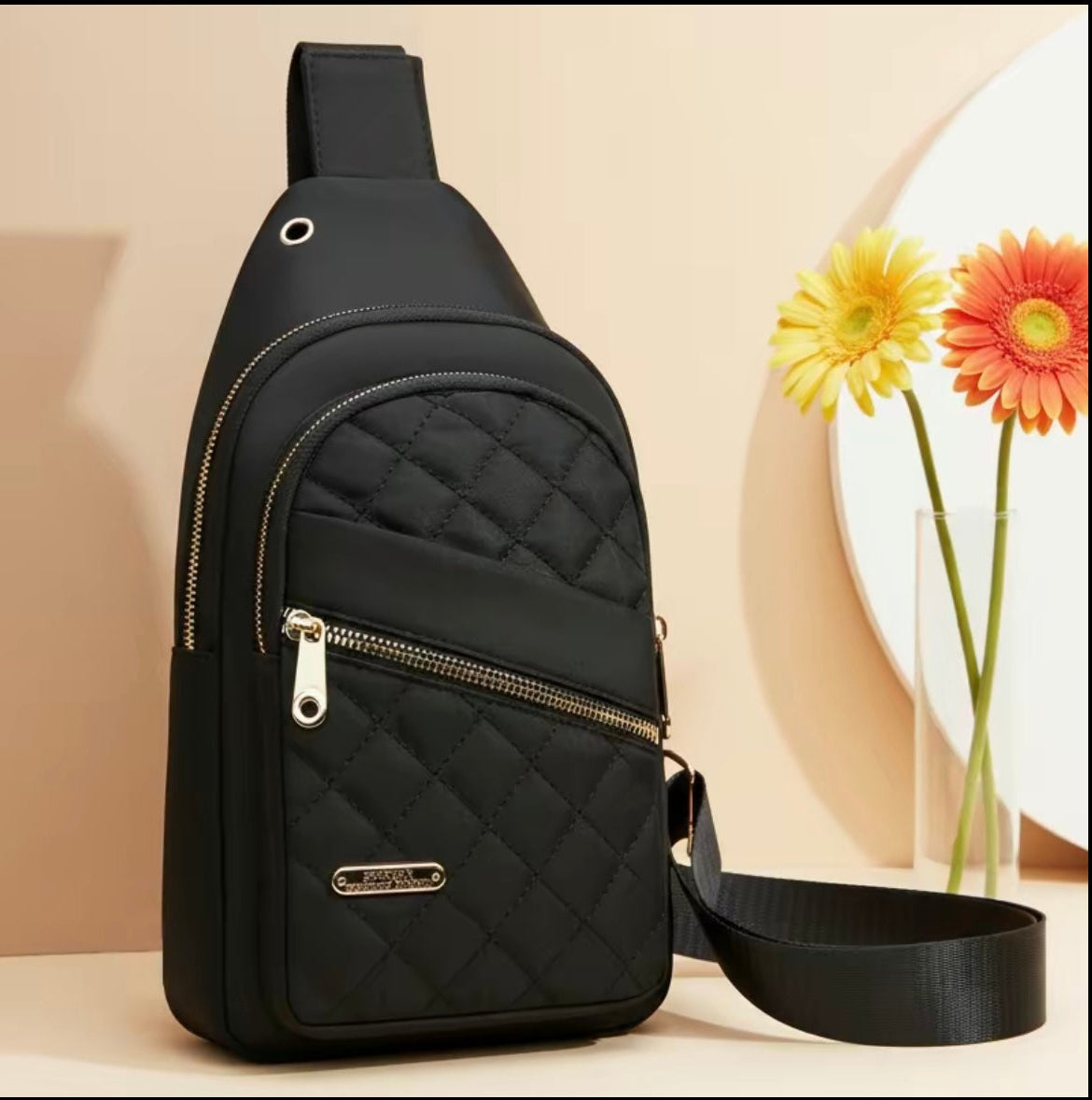 Diamond Quilted Crossbody Bag