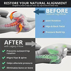 Pillow Ergonomic Leg Support Pillow Relieve Sciatica Back and Hip Pain Soft Leg Support Cushion with Removable and Washable