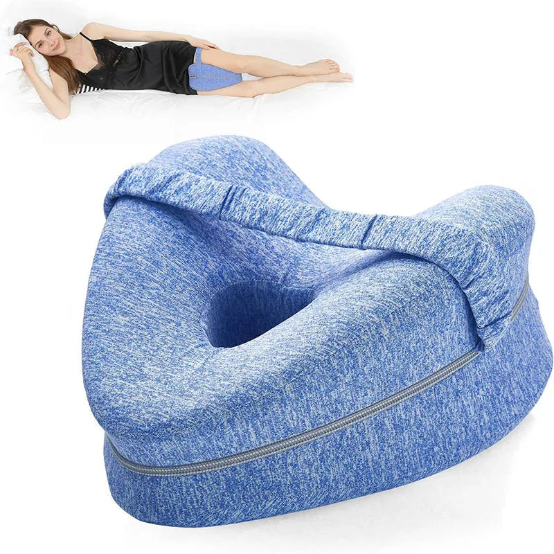 Pillow Ergonomic Leg Support Pillow Relieve Sciatica Back and Hip Pain Soft Leg Support Cushion with Removable and Washable