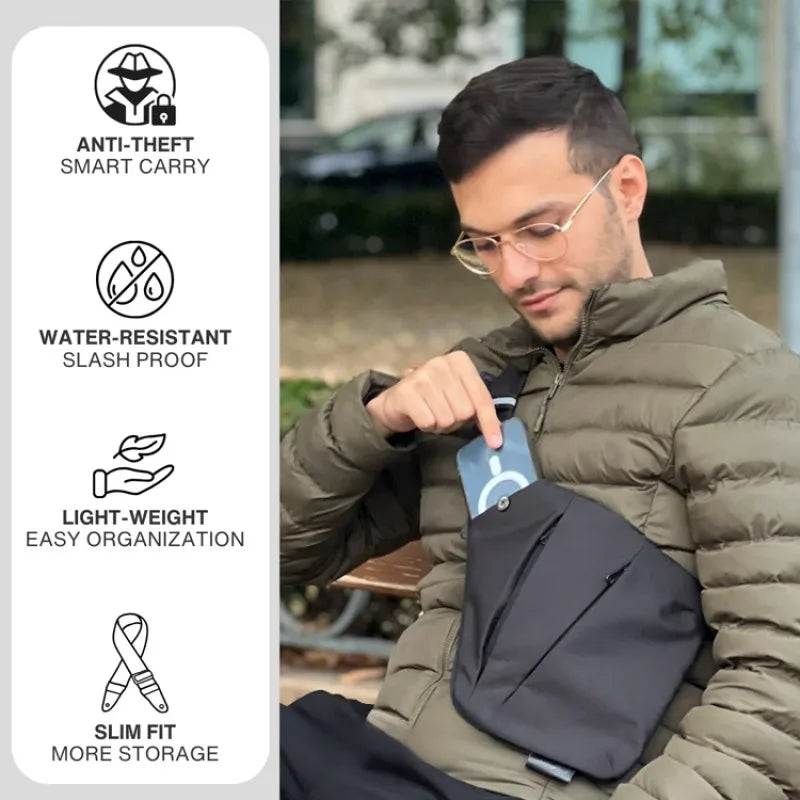 Gun Bags Tactical Bags New Cross Border Chest Bag Men'S Slant Cross Bag Large Capacity Multi-Pocket Shoulder Bag