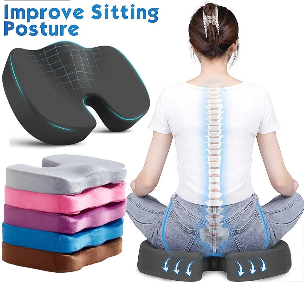 Seat Cushion Office Chair Cushions Coccyx Orthopedic Memory Foam U Seat Massage Chair Cushion Pad Car Massage Cushion