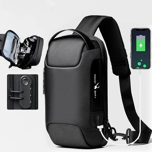 USB Anti-Theft Sling Bag