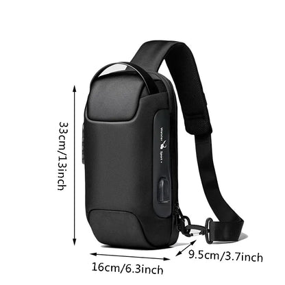USB Anti-Theft Sling Bag