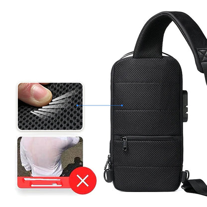 USB Anti-Theft Sling Bag