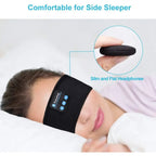 Sleep Mask Bluetooth Sleeping Headphones Headband Thin Soft Elastic Comfortable Wireless Music Headset Eye Mask for Side Sleeper