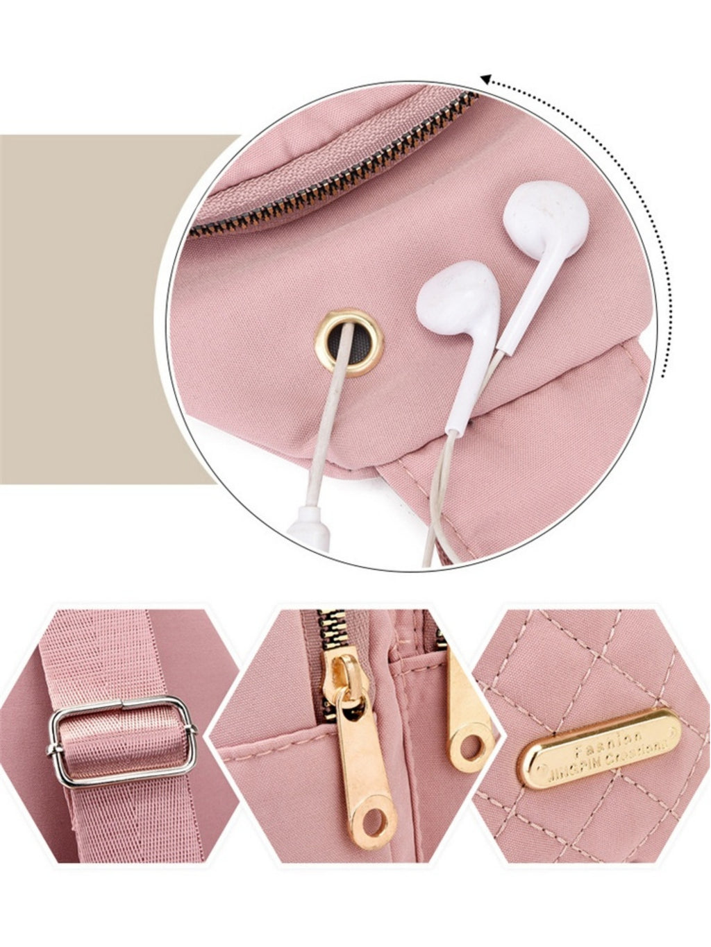 Diamond Quilted Crossbody Bag