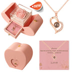 Eternal Rose Apple Jewelry Gift Box Necklace – The Perfect Gift