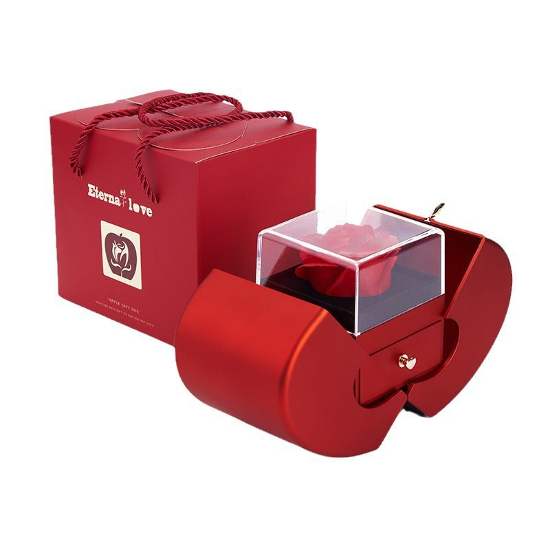 Eternal Rose Apple Jewelry Gift Box Necklace – The Perfect Gift