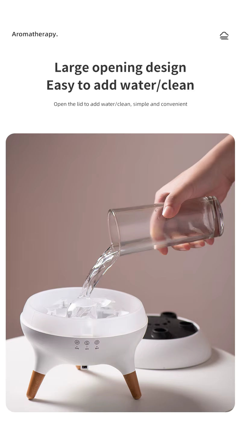 Flame Jellyfish Aroma Diffuser & Humidifier with Colorful Lights & Remote