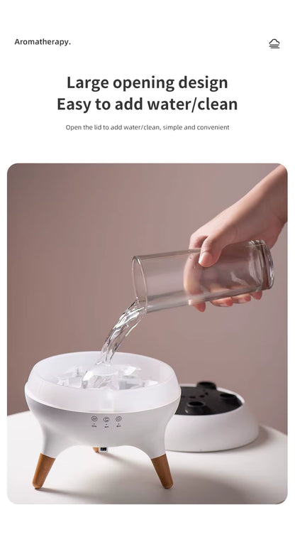 Flame Jellyfish Aroma Diffuser & Humidifier with Colorful Lights & Remote